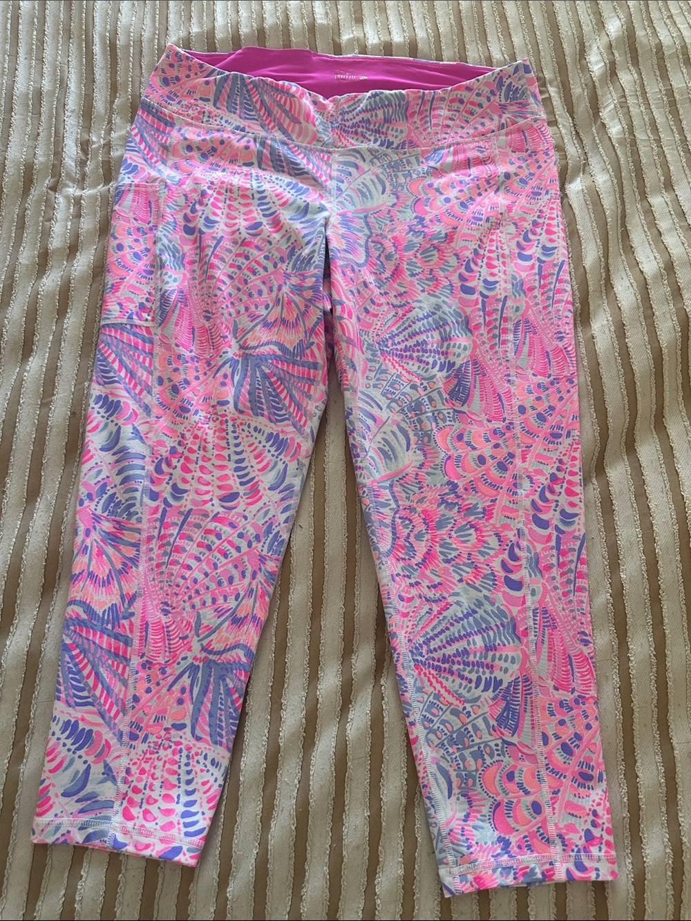 Lilly Pulitzer Pink & Blue Printed Leggings